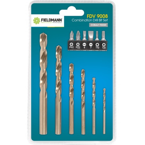 FIELDMANN FDV 9008 Komplet wierteł i bitów- 12szt. 50001374