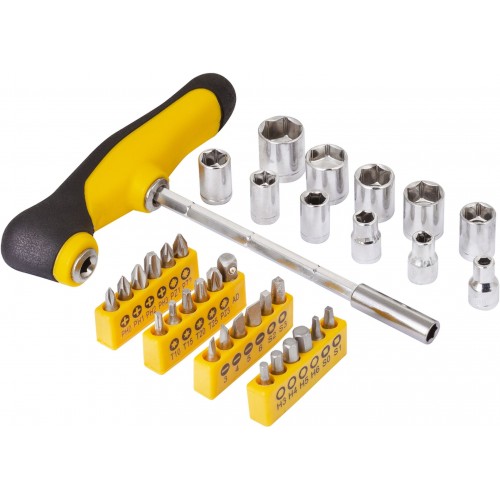 FIELDMANN FDS 1017-37R Śrubokręt T z końcówkami i główkami 37 szt. 50004033