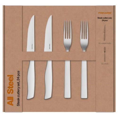 Fiskars Zestaw sztućców do steków 24szt 1071625