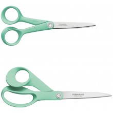 Fiskars Inspiration Mint Zestaw nożyczek  (17 cm & 21 cm) 1084006