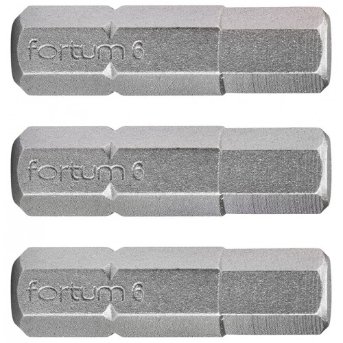 FORTUM zestaw imbusów 3szt., H 6x25mm, S2 4741508
