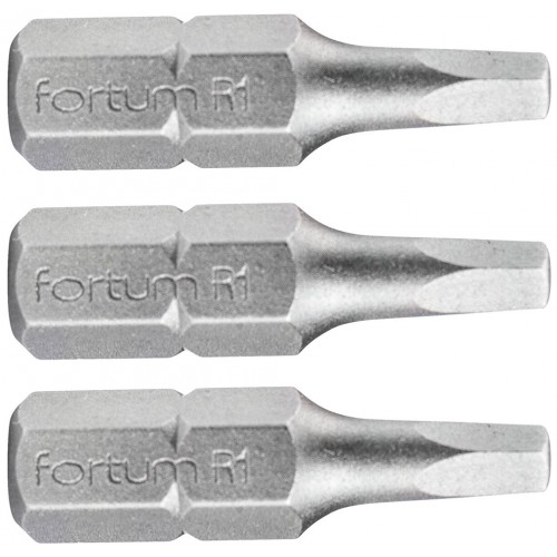 FORTUM Zestaw końcówek kwadratowych 3szt, SQ 1x25mm, S2 4741601 FORTUM Zestaw końcówek kwadratowych 3szt, SQ 1x25mm, S2 4741601