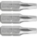FORTUM zestaw końcówek kwadratowych 3szt., SQ 2x25mm, S2 4741602