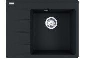 Franke Centro 611-62 TL, 620x500 mm, zlewozmywak, Fragranit+ Czarny mat 114.0633.124