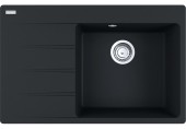 Franke Centro 611-78 TL, 780x500 mm, zlewozmywak, Fragranit+ Czarny mat 114.0633.138