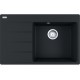 Franke Centro CNG 611-78 TL, 780x500 mm, zlewozmywak, Fragranit, Czarny mat 114.0633.138