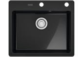 Franke Mythos MYK 610-52 Onyx 590x510,bez syfonu,e.click 124.0749.516