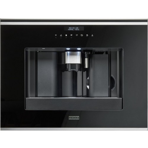 Franke Mythos FMY 45 CM XS Ekspres do zabudowy, Stal szlachetna/Czarne szkło 131.0627.473