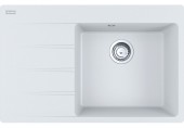 Franke Centro CN 611-78 TL, 780x500 mm, zlewozmywak, Fragranit, Biały polarny 114.0633.137