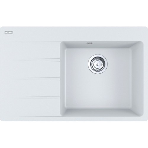 Franke Centro CN 611-78 TL, 780x500 mm, zlewozmywak, Fragranit, Biały polarny 114.0633.137