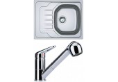 Franke SETN73 zlewozmywak stalowy OLN 611-63+ bateria kuchenna FC 9547.031 101.0618.834