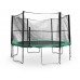 G21 Trampolina z siatką bezpieczeństwa 430cm zielona 69042632