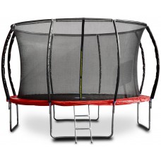 G21 SpaceJump Trampolina, 366 cm, czerwona, z siatką ochronną + darmowa drabinka 69042690