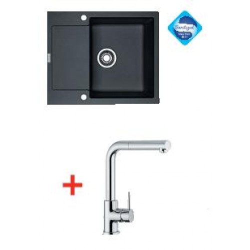 Franke SET G8 zlewozmywak MRG 611-62 grafit + bateria FN 0147, 114.0120.344