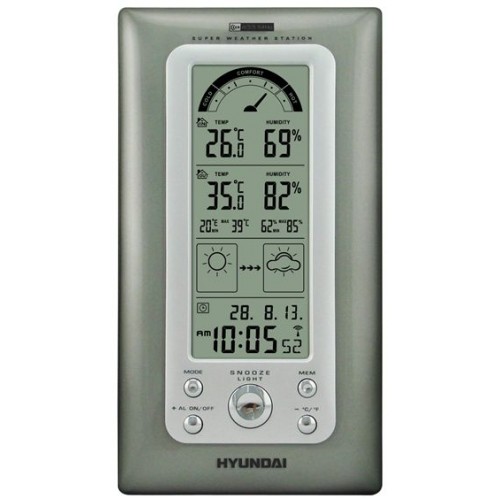 HYUNDAI WSC 2208 Stacja pogodowa, szara HYUWSC2208GR