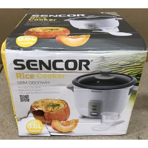 PRZECENA!!! SENCOR SRM 0600WH Urządzenie do gotowania ryżu 0,6 l 40030196, USZKODZONE OP