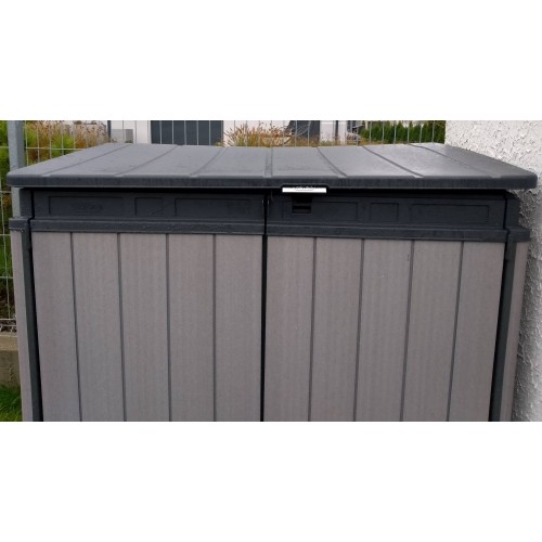 PRZECENA!!!KETER ELITE STORE Schowek, 141 x 82 x 123,5, szary/czarny 17206448-UŻYWANA