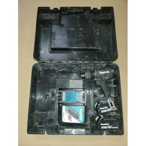 Makita DDF482RFEB Wiertarko-wkrętarka czarna 2x Li-ion LXT 18V/3,0 Ah, walizka