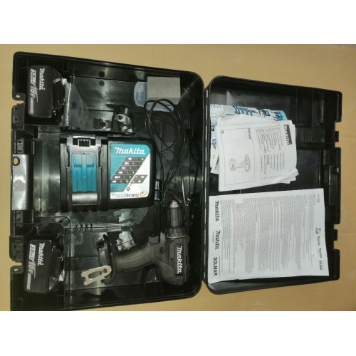 Makita DDF482RFEB Wiertarko-wkrętarka czarna 2x Li-ion LXT 18V/3,0 Ah, walizka