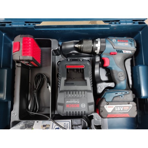 BOSCH GSB 18V-60 C Akumulatorowa wiertarko-wkrętarka udarowa, 2x 5,0Ah 06019G2100