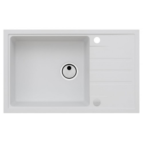ALVEUS INTERMEZZO 130 Zlewozmywak granitowy, 780 x 480 mm, biały
