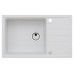ALVEUS INTERMEZZO 130 Zlewozmywak granitowy, 780 x 480 mm, biały