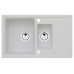 ALVEUS INTERMEZZO 70 Zlewozmywak granitowy, 780 x 480 mm, biały