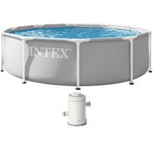 INTEX PRISM FRAME Okrągły basen 305 × 76 cm z filtrem kartuszowym 220-240V 26702ND