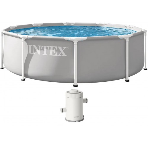 INTEX PRISM FRAME Okrągły basen 305 × 76 cm z filtrem kartuszowym 220-240V 26702ND INTEX PRISM FRAME Okrągły basen 305 × 76 cm z filtrem kartuszowym 220-240V 26702ND