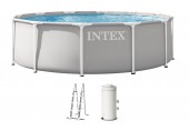 INTEX PRISM FRAME Okrągły basen 366 × 99 cm z filtrem kartuszowym 220–240V 26716ND