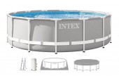 INTEX PRISM FRAME Okrągły basen 427 × 107 cm z filtrem kartuszowym 220–240V 26720NP