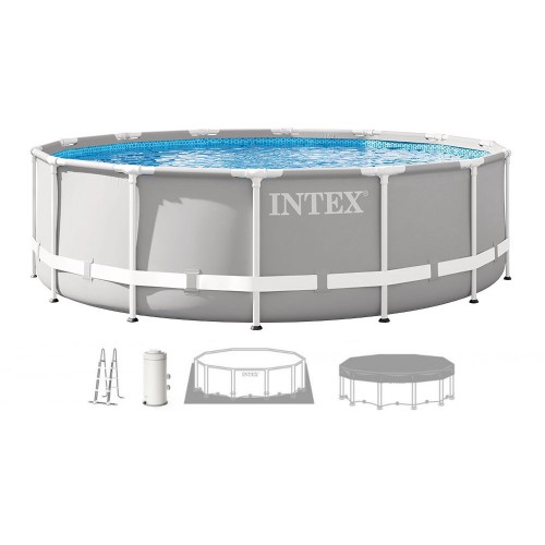 INTEX PRISM FRAME Okrągły basen 427 × 107 cm z filtrem kartuszowym 220–240V 26720NP INTEX PRISM FRAME Okrągły basen 427 × 107 cm z filtrem kartuszowym 220–240V 26720NP