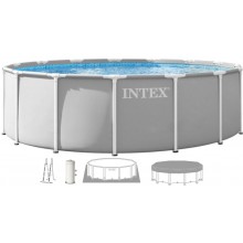 INTEX PRISM FRAME Okrągły basen 457 × 122 cm z filtrem kartuszowym 220–240V 26726ND