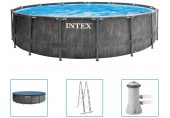 INTEX GREYWOOD PRISM FRAME PREMIUM POOLS Basen set 457 x 122 cm 26742NP
