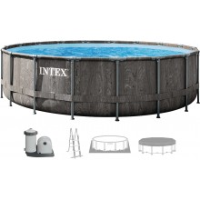 INTEX GREYWOOD PRISM FRAME Okrągły basen 549 × 122 cm z filtracją 220–240V 26744NP
