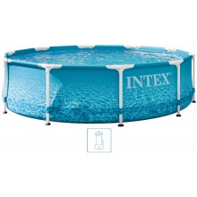 INTEX METAL FRAME BEACHSIDE Basen 305 × 76 cm z filtracją 12V 28208GN