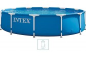 INTEX METAL FRAME Basen 366 x 76 cm z pompą filtrującą 12 V 28212GN