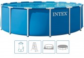 INTEX METAL FRAME Basen 457 x 122 cm z pompą filtrującą 220–240 V 28242ND