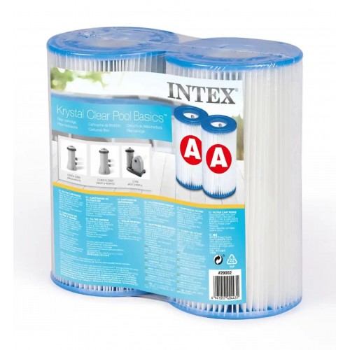 INTEX Wkład filtra A do pompy basenowej kartuszowej 2 szt. 29002