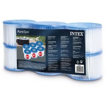 INTEX Wkład filtracyjny S1 do wanien spa PureSpa 6 szt. 29011