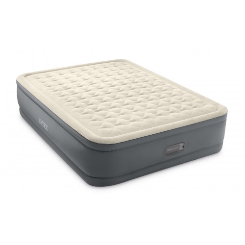 INTEX QUEEN PREMAIRE II Materac welurowy z wbudowaną pompką 152 x 203 x 46 cm 64926