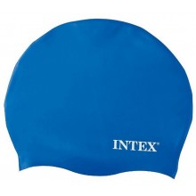 INTEX Silikonowy czepek pływacki na basen, niebieski, 8+ 55991