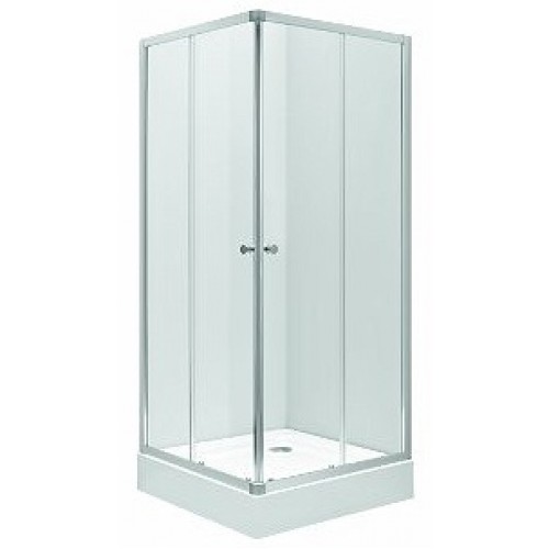 KOŁO First Kabina kwadratowa 90 x 90 cm, drzwi rozsuwane, szkło satyna ZKDK90214003