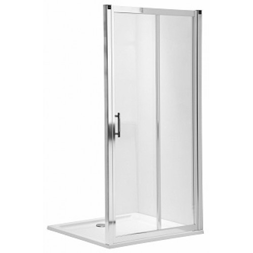 KOŁO GEO 6 Drzwi prysznicowe 120 cm, 1/2, szkło PRISMATIC, srebrny połysk, GDRS12205003A