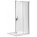 KOLO Geo-6 Drzwi rozsuwane 100 cm, szkło przezroczyste, Reflex GDRS10R22003