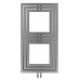 SAPHO LIBRA DUAL grzejnik 600x1110mm, 694 W, biały  L-611