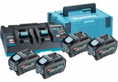 Makita 191U42-2 Zestaw Li-ion XGT 40V 4xBL4050F+1xDC40RB+Makpac