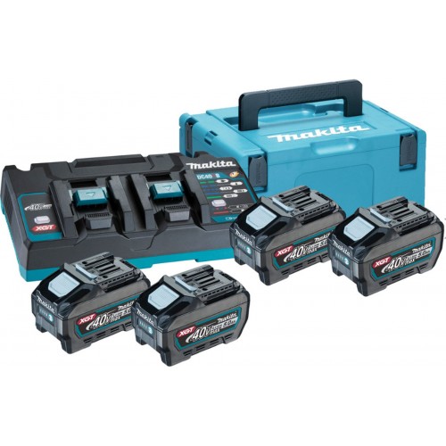 Makita 191U42-2 Zestaw Li-ion XGT 40V 4xBL4050F+1xDC40RB+Makpac