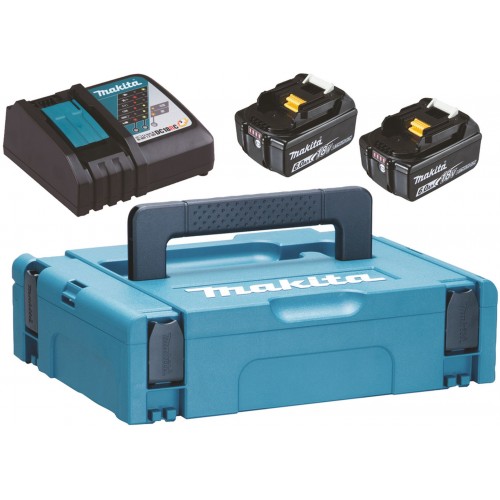 Makita Zestaw Li-ion LXT 18V 2xBL1860B + DC18RC Ładowarka + walizka 198116-4 Makita Zestaw Li-ion LXT 18V 2xBL1860B + DC18RC Ładowarka + walizka 198116-4