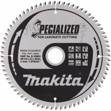Makita Makita B-33853 Tarcza pilarska do laminatu 216×2,5×30 mm, 72Z= old B-29474